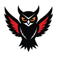 Fototapeta premium eagle owl vector illustration