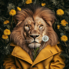 Cute animals in coats