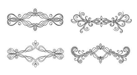 Naklejka premium Elegant Decorative Ornament Designs