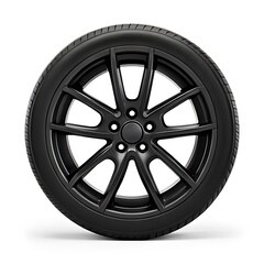 car wheel isolated on white background