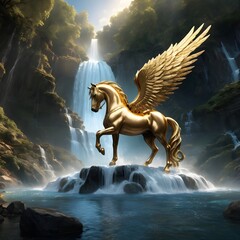pegasus in the forest