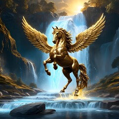 pegasus in the forest
