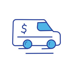 Encashment icon vector stock illustration