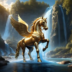 pegasus in the forest