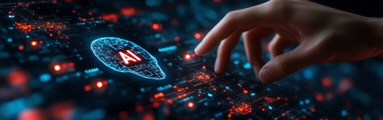 Hand Interacting with AI Interface for Digital Innovation and Technology