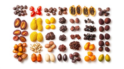 Tropical Fruit Seeds Collection.