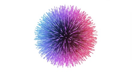 Colorful Burst of Energy - Abstract of a vibrant, multicolored sphere radiating energy. Ideal for backgrounds, technology, and science concepts