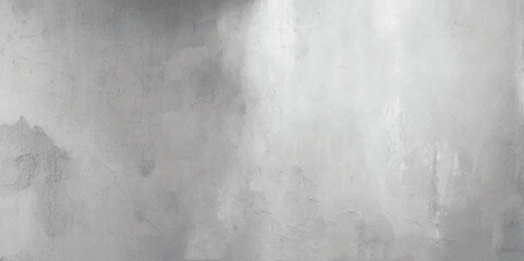 White cement wall in retro concept. Old concrete background for wallpaper or graphic design. Blank plaster texture in vintage style.  Wall gray texture as background. Vector illustration.