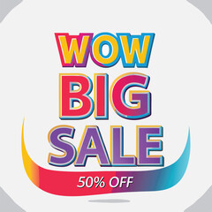 Colorful discount sale podium. Special offer composition.