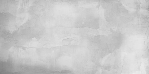 White cement wall in retro concept. Old concrete background for wallpaper or graphic design. Blank plaster texture in vintage style. 