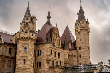 Fototapeta premium Moszna Castle - A Polish Architectural Gem