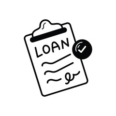 Manage Loan icon vector stock illustration