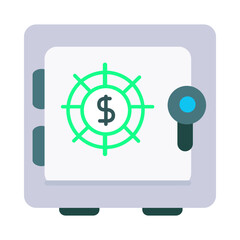 Safe  Vault with gear icon