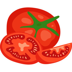 Tomato Slice Illustration