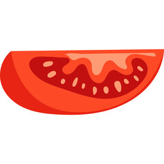 Tomato Slice Illustration