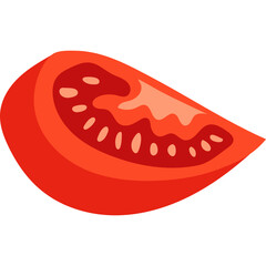 Tomato Slice Illustration