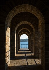 Naklejka premium entrance to the old castle