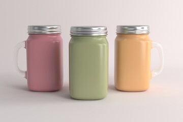 Mason Jar Drinking Mockup