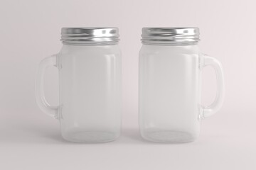 Mason Jar Drinking Mockup