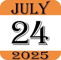July calendar 2025 icon.Agenda plan, july month schedule calendar and Time planner.Meeting appointment time.Calendar Event schedule date.calendar date icon on white background.