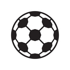 Obraz premium Soccer Ball Icon for Sports and Football Graphic Design Editable Vector Illustration isolated on a white background