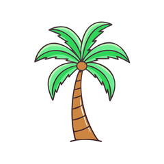 palm tree  icon, palm tree  vector illustration-simple illustration of palm tree , perfect for palm tree  logos and icons