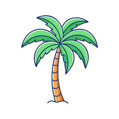 palm tree icon, palm tree vector illustration-simple illustration of palm tree, perfect for palm tree logos and icons