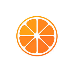 Vibrant orange slice illustration showcasing freshness and zest against a clean background