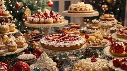 A Christmas Feast of Delicious Desserts: A Lavish Spread of Holiday Treats