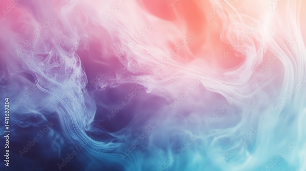 Fototapete soft burst effect with a spinning color wave element