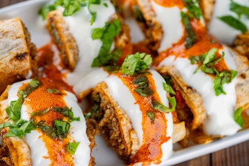 Delicious turkish kebab tantuni	