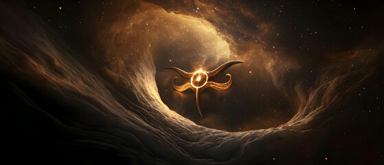 Cosmic Symbol in Nebula