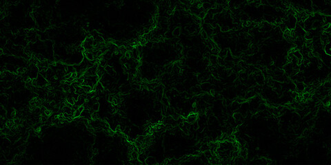 Abstract digital background with faint, glowing green electric lines and fluid. Mysterious, high-tech, and cybernetic atmosphere. Nebula-inspired void, with glowing filaments and deep.