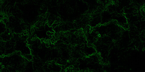 Abstract digital background with faint, glowing green electric lines and fluid. Mysterious, high-tech, and cybernetic atmosphere. Nebula-inspired void, with glowing filaments and deep.
