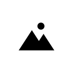 mountain peak icon design concept