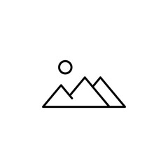 mountain peak icon design concept
