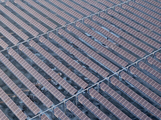 Solar photovoltaic panels on the water