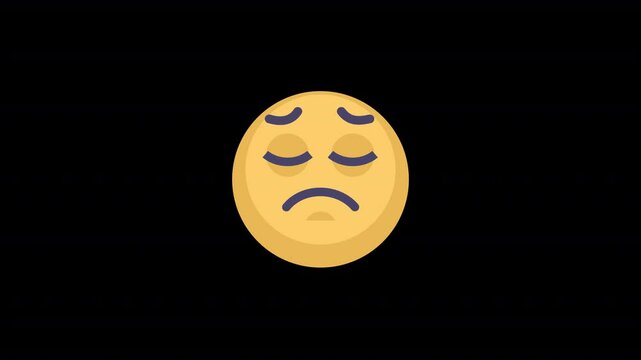 Sleepy face emoji icon