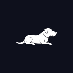 Dog Silhouette Isolated – Animal Graphic Illustration

