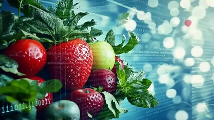 Fusion of fresh produce with digital technology for innovative agriculture future - Powered by Adobe