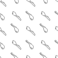 kitchen utensil pattern. kitchenware seamless pattern. doodle kitchen background