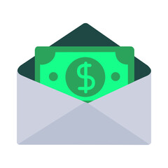 Cash Payment in Envelope Icon