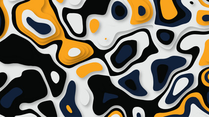 Abstract papercut style design for background. Modern background for placards, poster, banner, invitation, covers and other. Vector illustration.