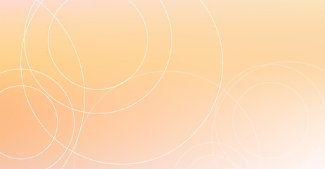 Elegant Peach Gradient Background with Geometric White Circles for Modern Designs and Presentations, Infographics, Website Headers and Banners