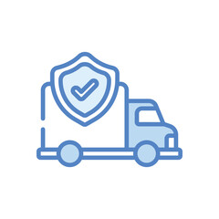 Delivery Insurance Icon vector stock illustration