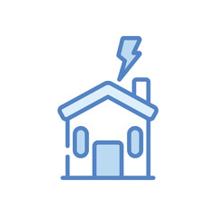 Natural Disaster Icon vector stock illustration