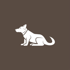 Dog Silhouette Isolated – Animal Graphic Illustration

