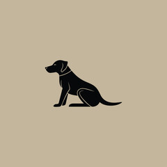 Dog Silhouette Isolated – Animal Graphic Illustration


