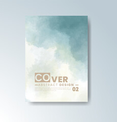 Cards with watercolor background. Design for your cover, date, postcard, banner, logo.