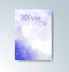 Cards with watercolor background. Design for your cover, date, postcard, banner, logo.